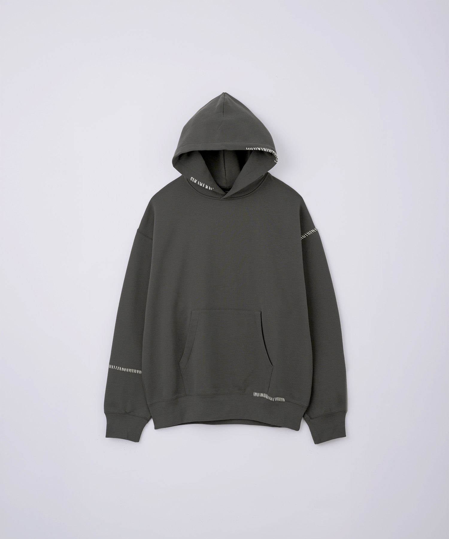 Compact Fleece Embroidery Sweat Pull Parka