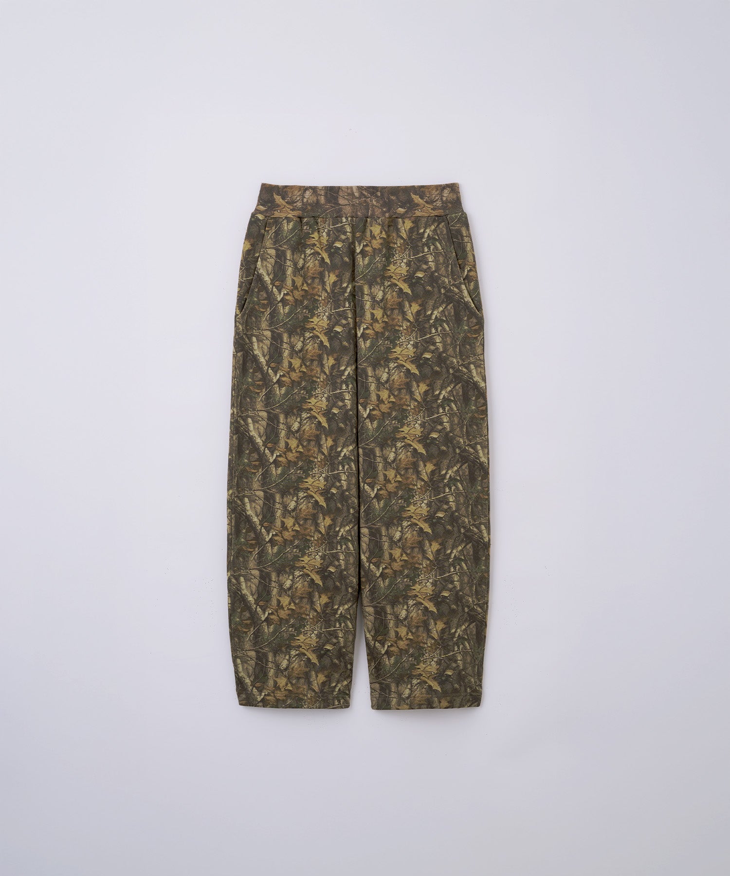 Camouflage Print Wide Sweat Pants