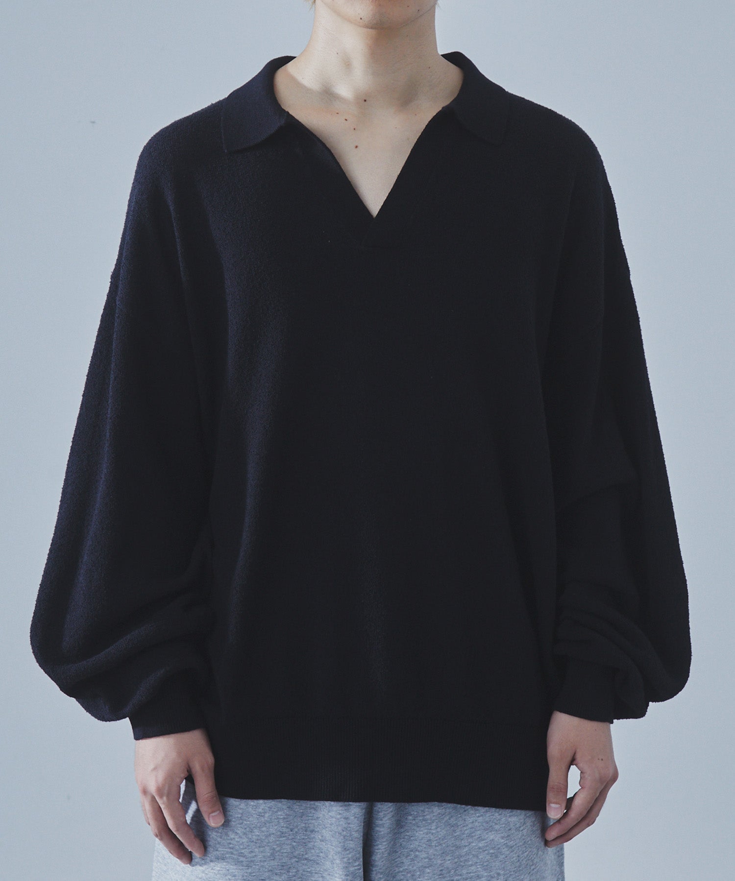 Loop Yarn Skipper Polo Knit